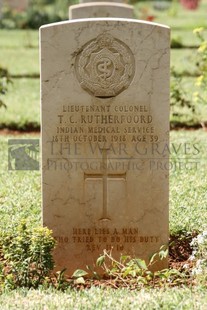 BEIRUT WAR CEMETERY - RUTHERFOORD, THOMAS CORRIE